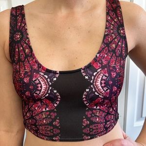 Mandala patterned crop top. Super comfy and soft fabric